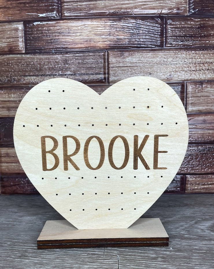 Heart Shaped Earring Stand | Earring Holder | Jewlery Stand | Valentines Day Gift For Girls | Teen Gift