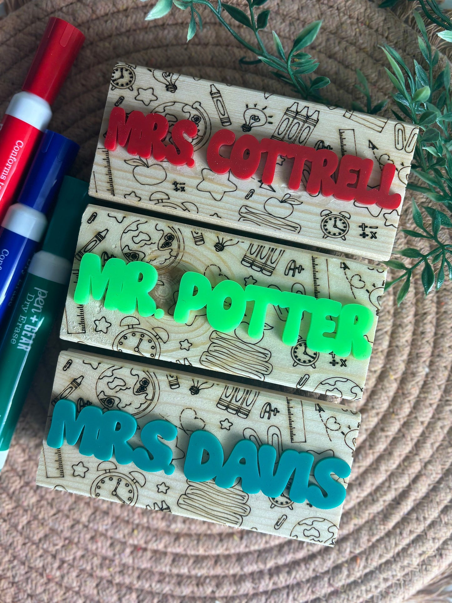 Teacher Appreciation Gift, Dry Eraser for Classroom, Personalized Teacher Gift, Classroom Gift, Blackboard Eraser