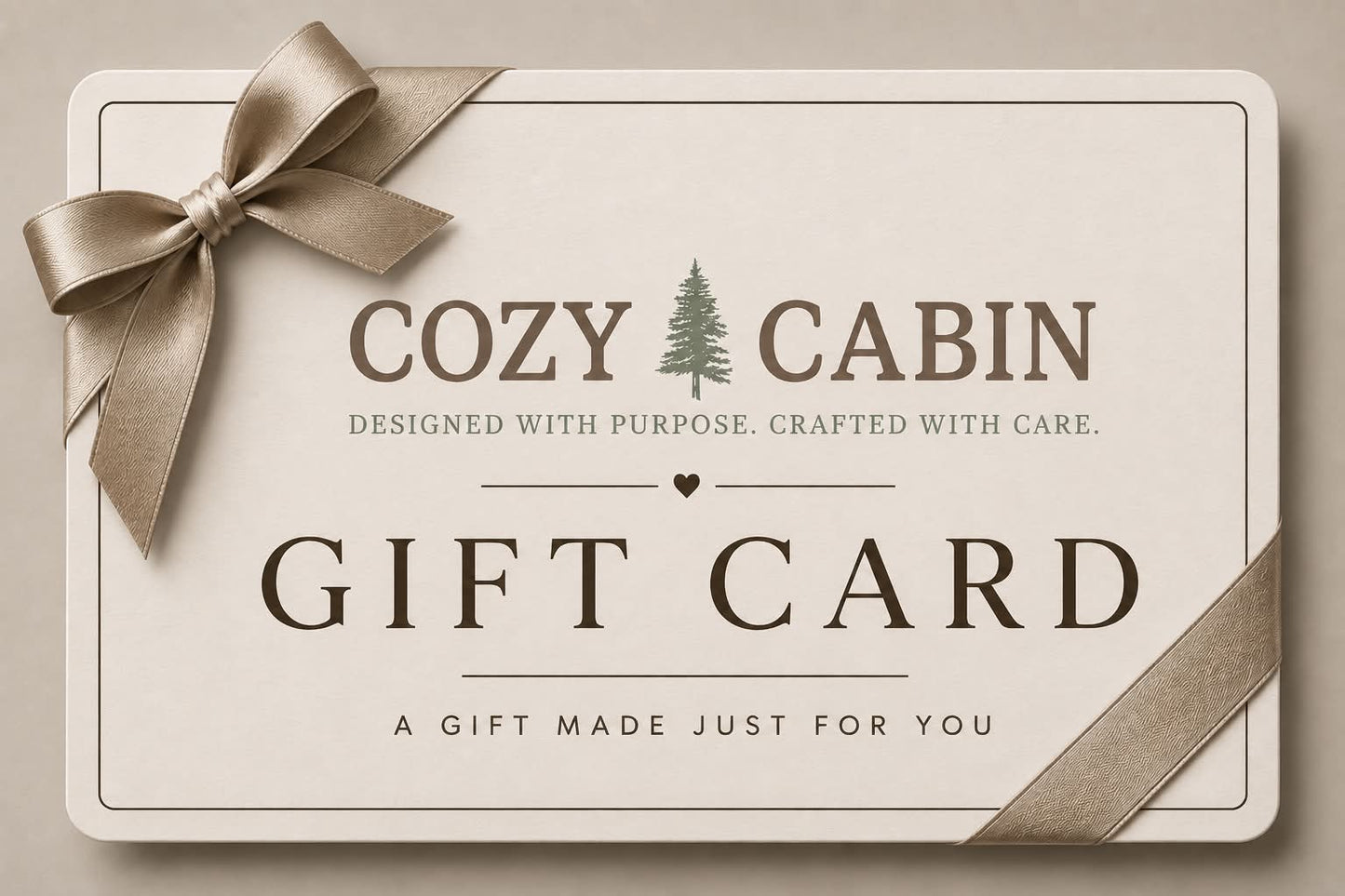 Cozy Cabin Gift Card
