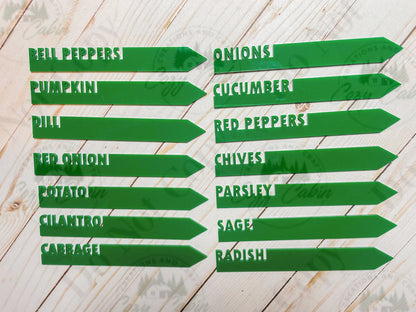 Garden Stake Stick Markers | Custom Garden Identification Stakes | Gardening Gift | Backyard Garden Tools