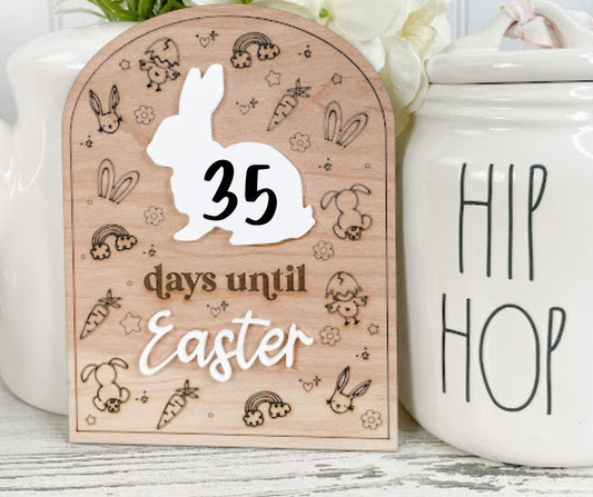Easter Tier Tray Countdown Board