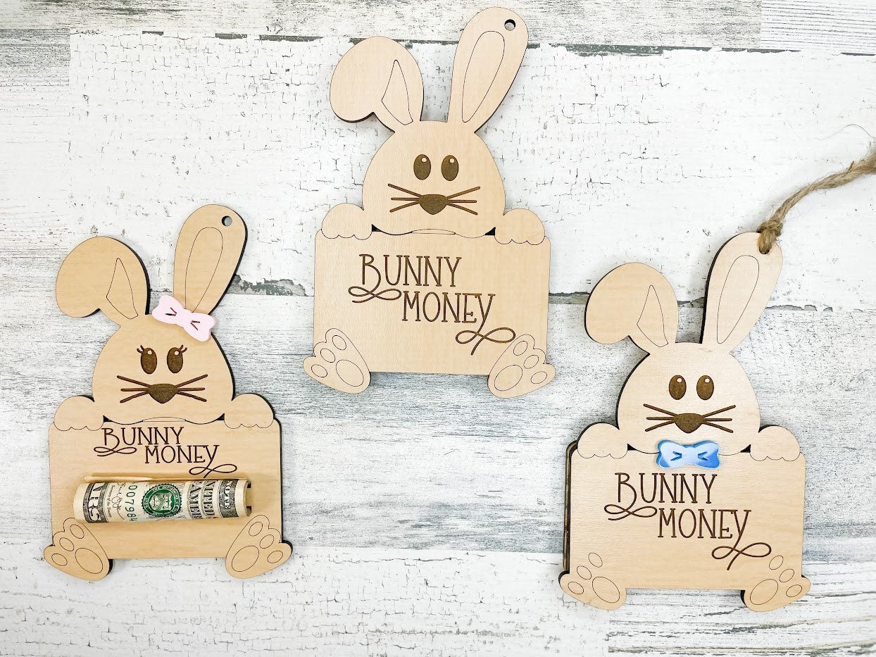 Customizable Easter Basket Money Holder or Gift Card Holder