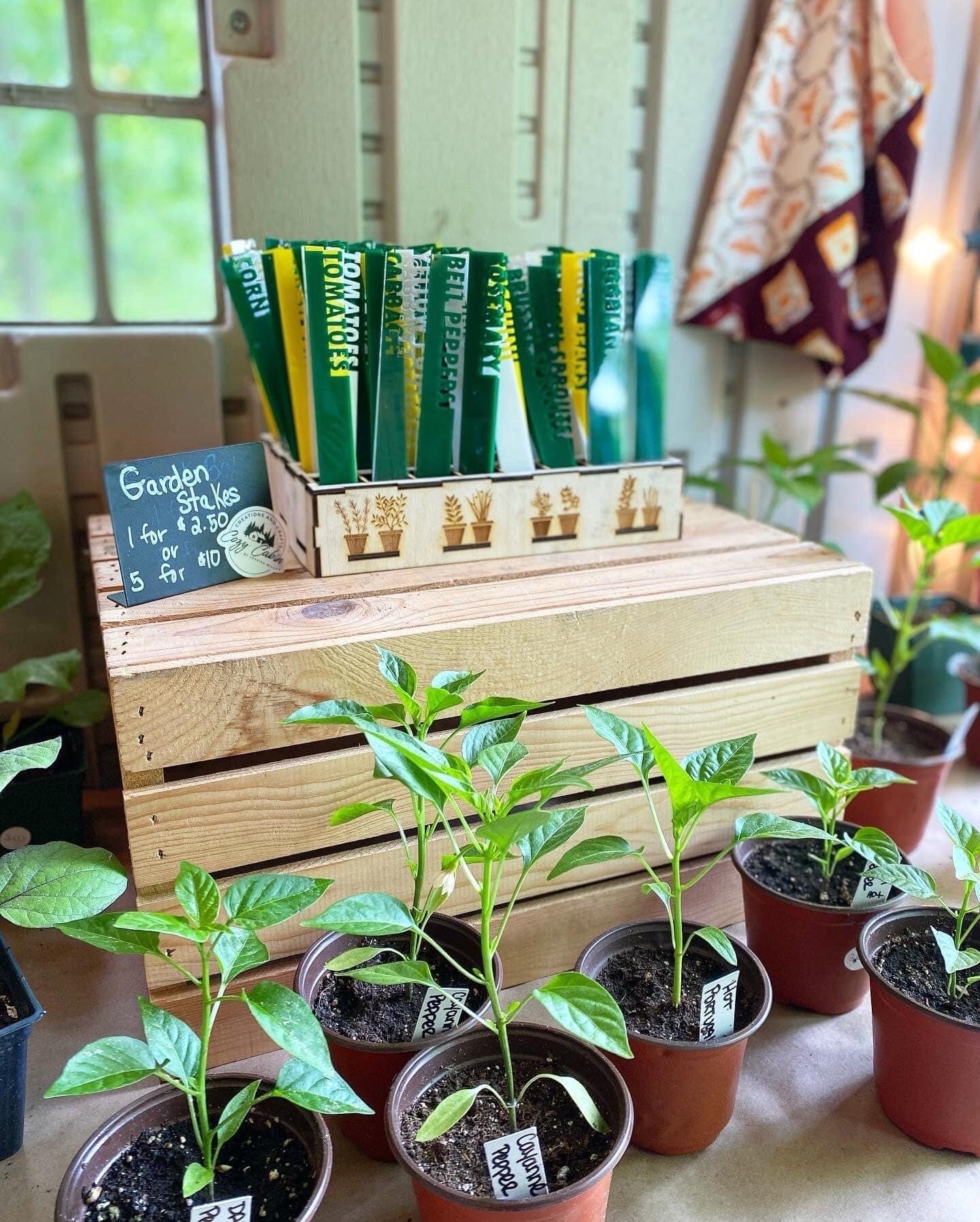 Garden Stake Stick Markers | Custom Garden Identification Stakes | Gardening Gift | Backyard Garden Tools