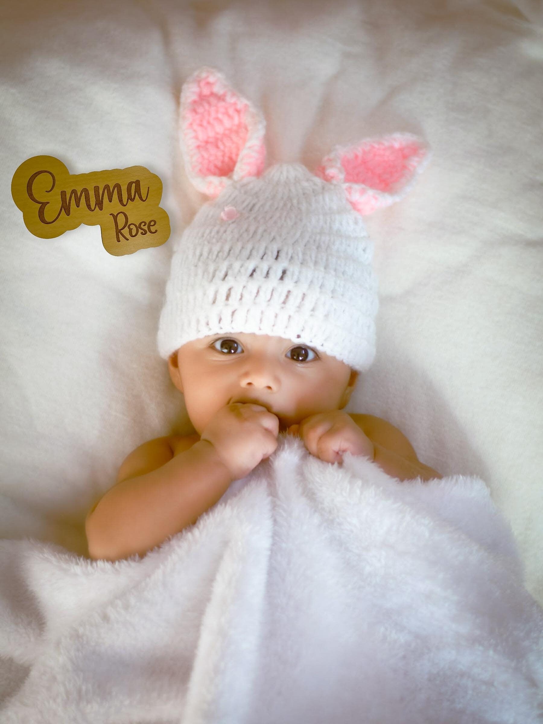 Baby Name Announcement- Name Plaque | Baby Milestone Photo Prop | Newborn Photo Name Announcement