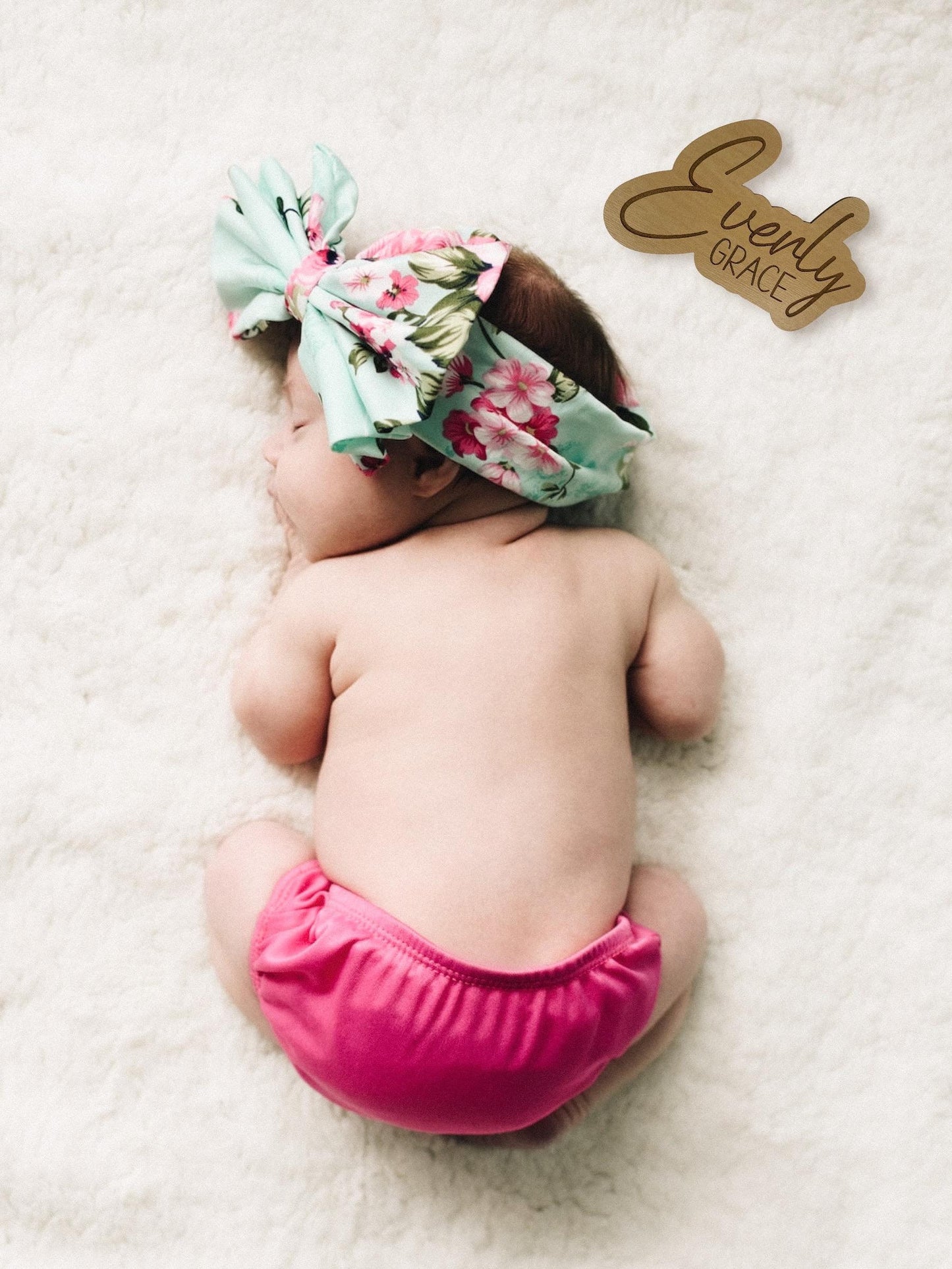 Baby Name Announcement- Name Plaque | Baby Milestone Photo Prop | Newborn Photo Name Announcement