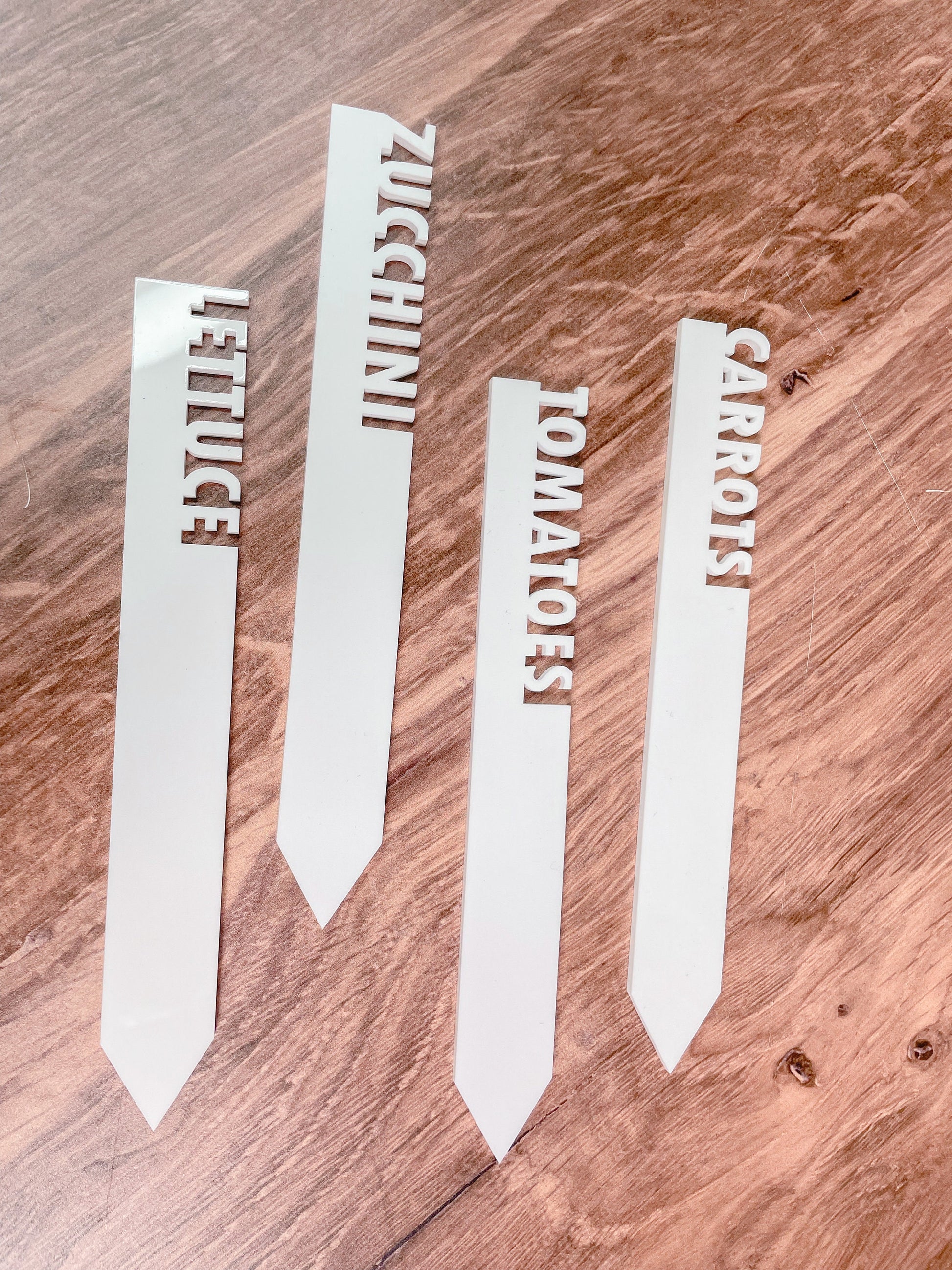 Garden Stake Stick Markers | Custom Garden Identification Stakes | Gardening Gift | Backyard Garden Tools