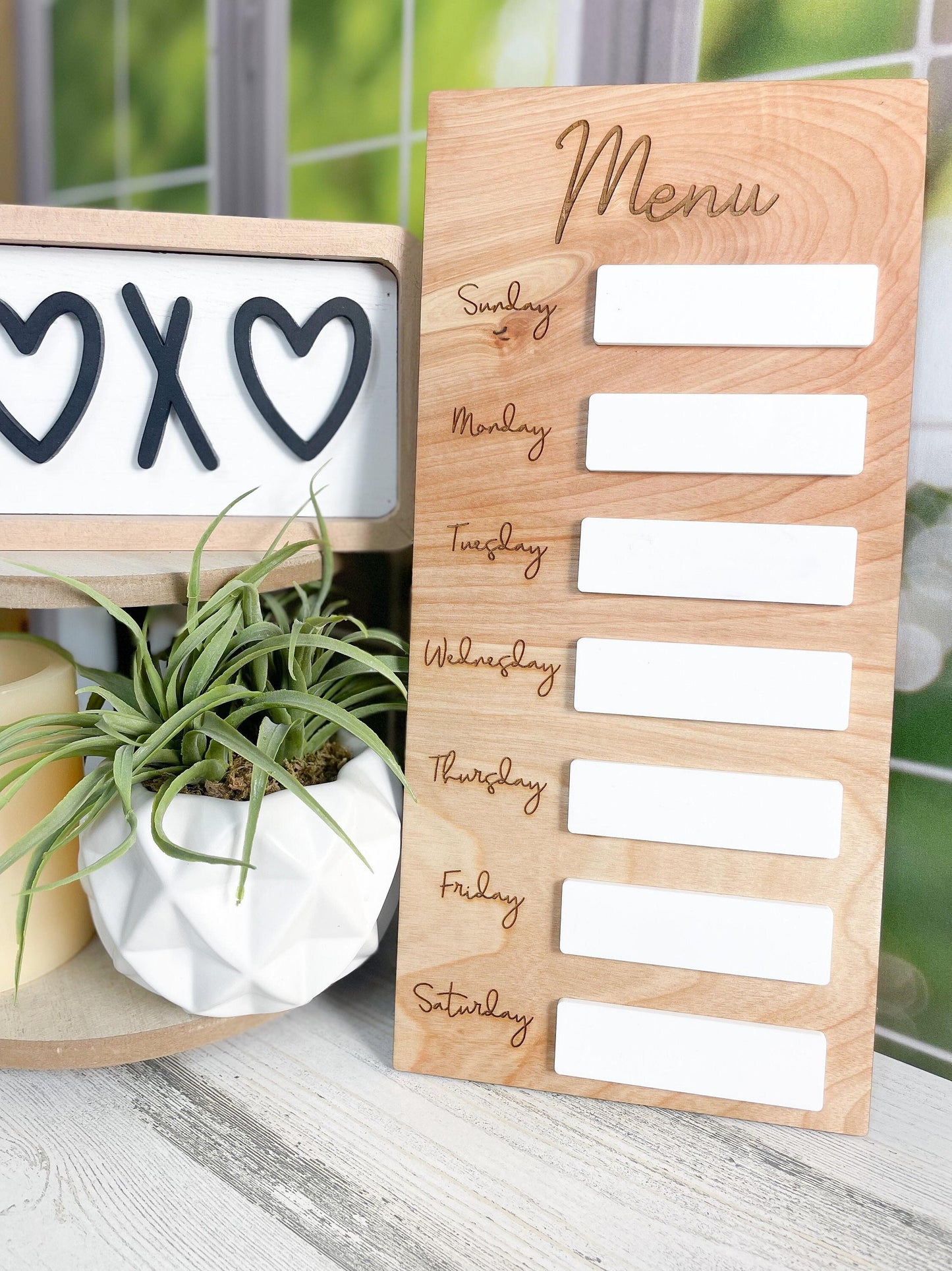 Weekly Menu Food Planning Board