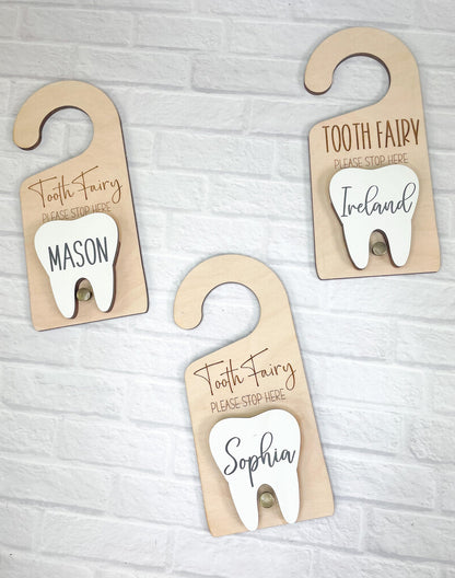 Tooth Fairy Kit | Tooth Fairy Holder | Tooth Fairy Doorknob Sign