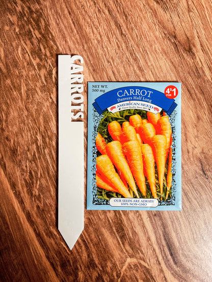 Garden Stake Stick Markers | Custom Garden Identification Stakes | Gardening Gift | Backyard Garden Tools