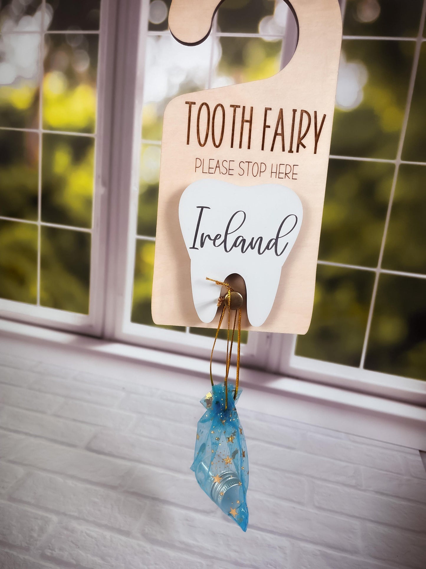 Tooth Fairy Kit | Tooth Fairy Holder | Tooth Fairy Doorknob Sign