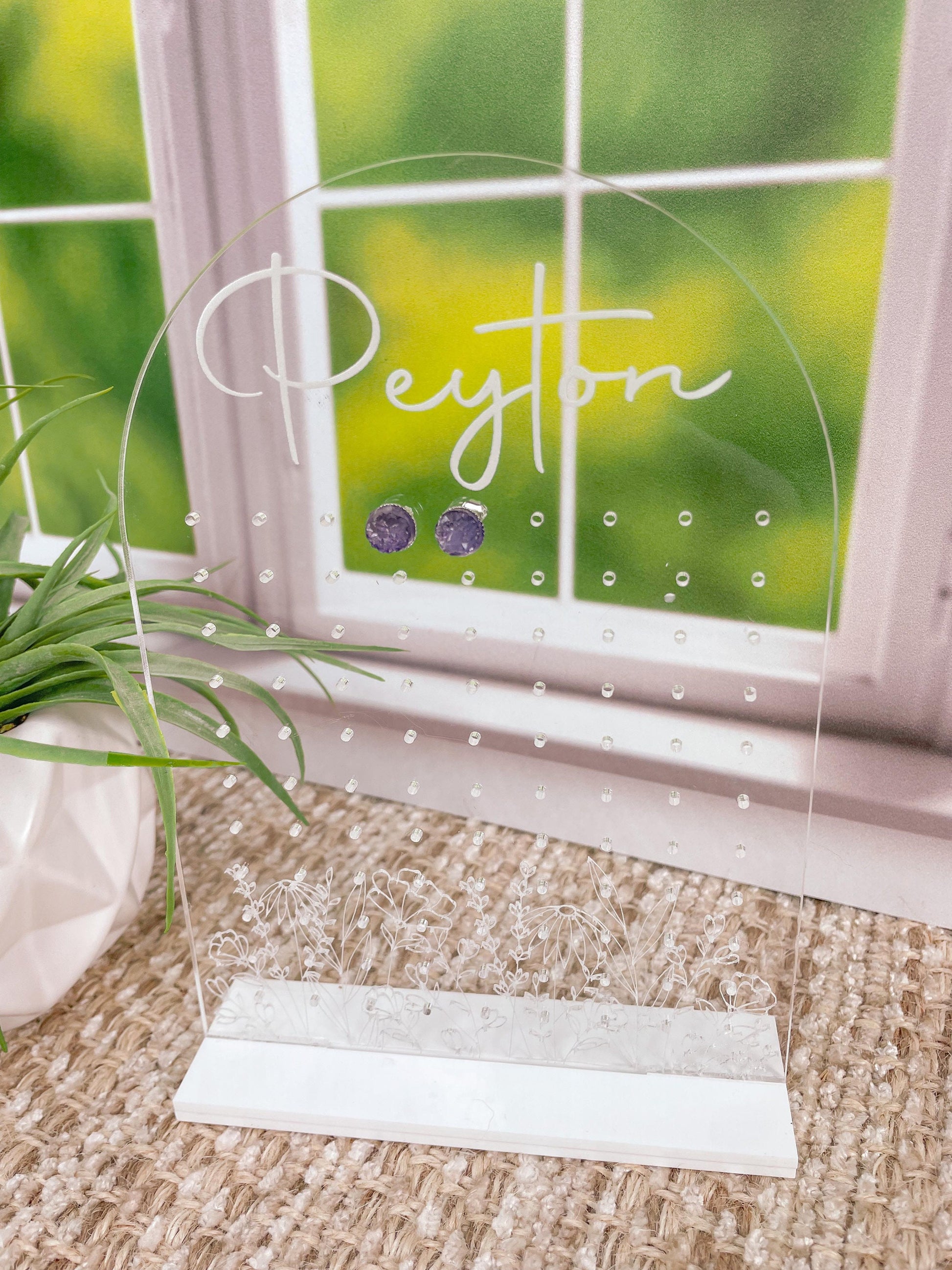 Personalized Earring Stand | Earring Holder | Jewlery Stand