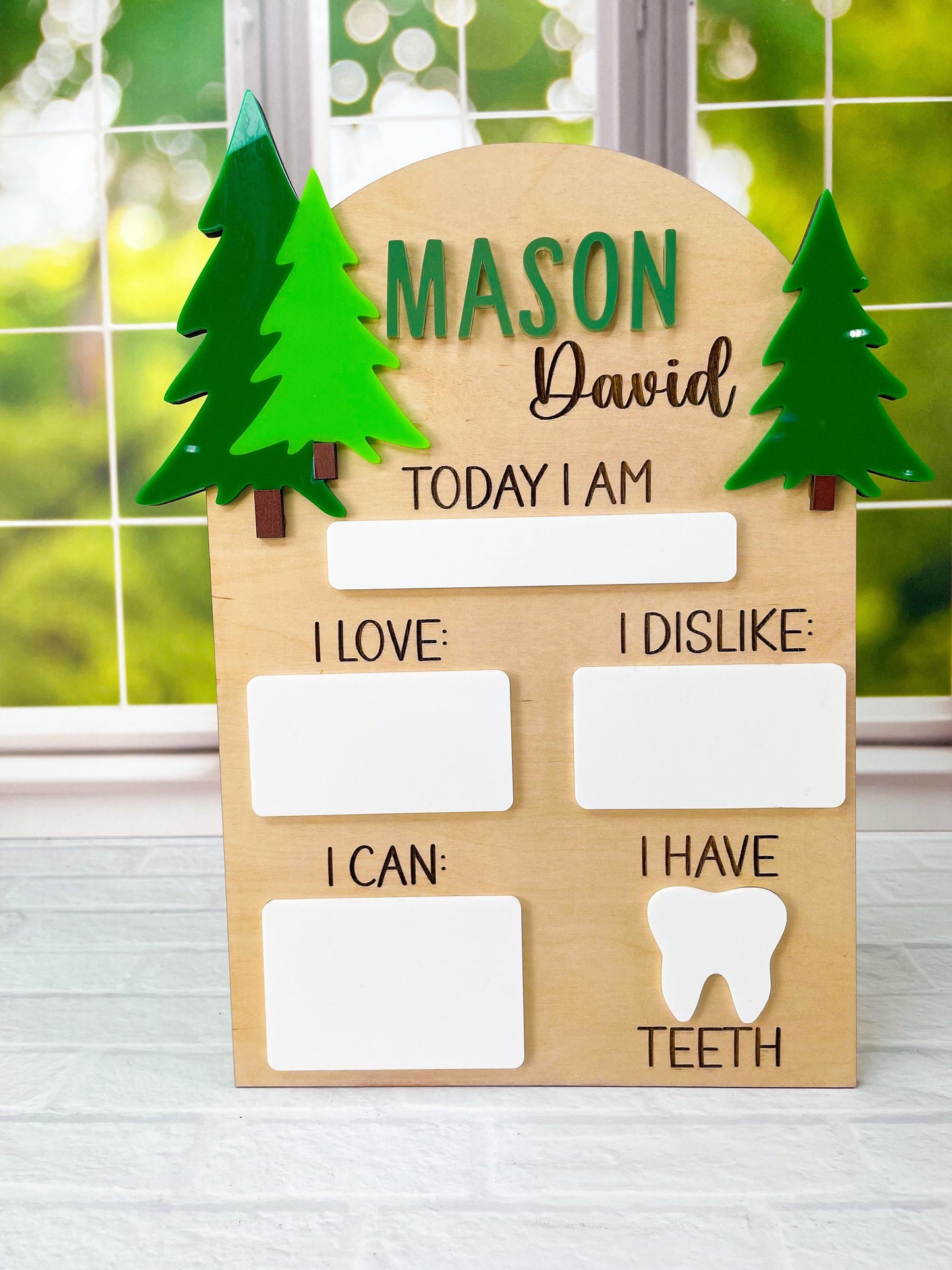 Baby Monthly Milestone Board | Dry Erase Milestone Board | Baby Milestone Board