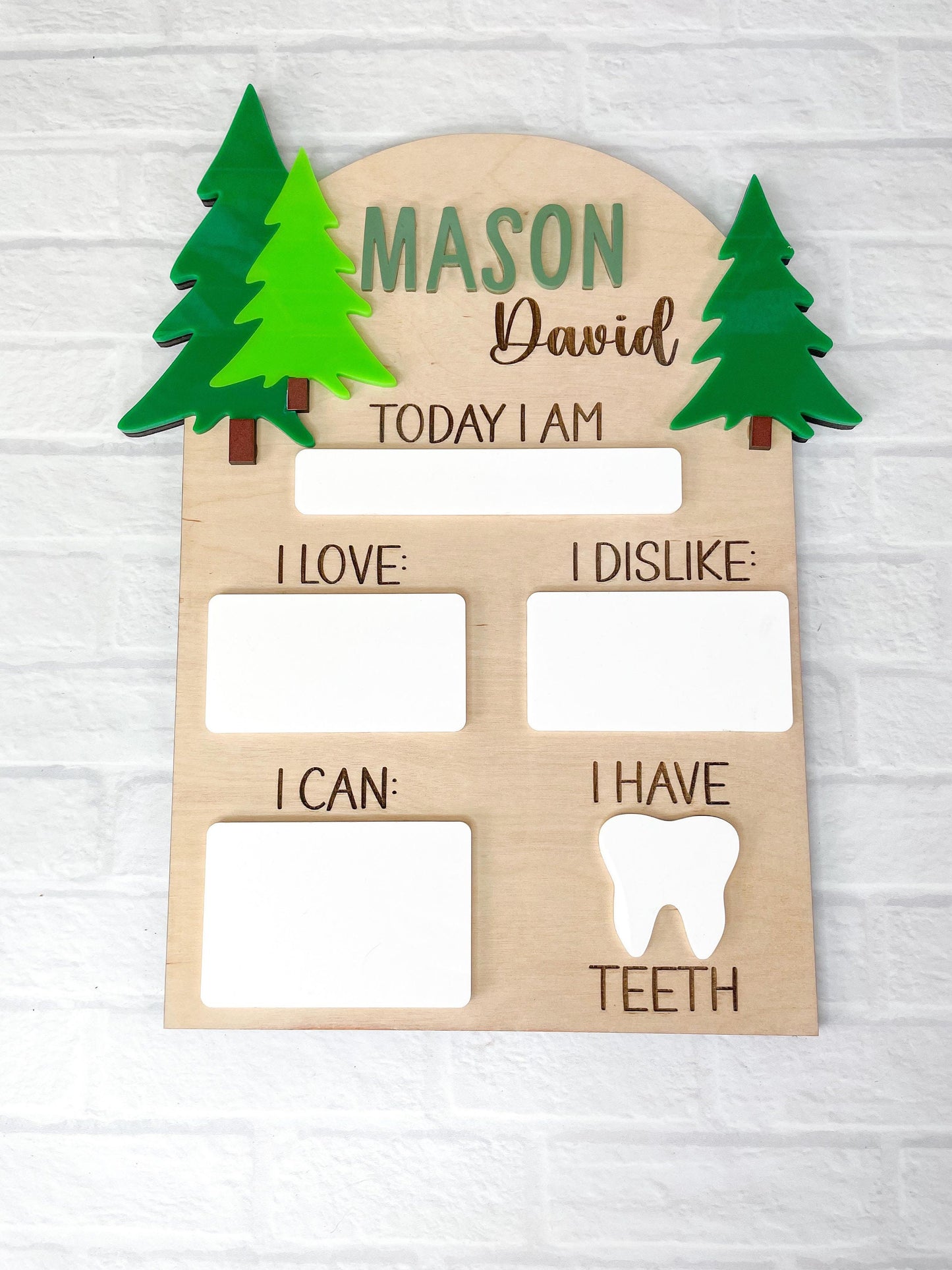 Baby Monthly Milestone Board | Dry Erase Milestone Board | Baby Milestone Board