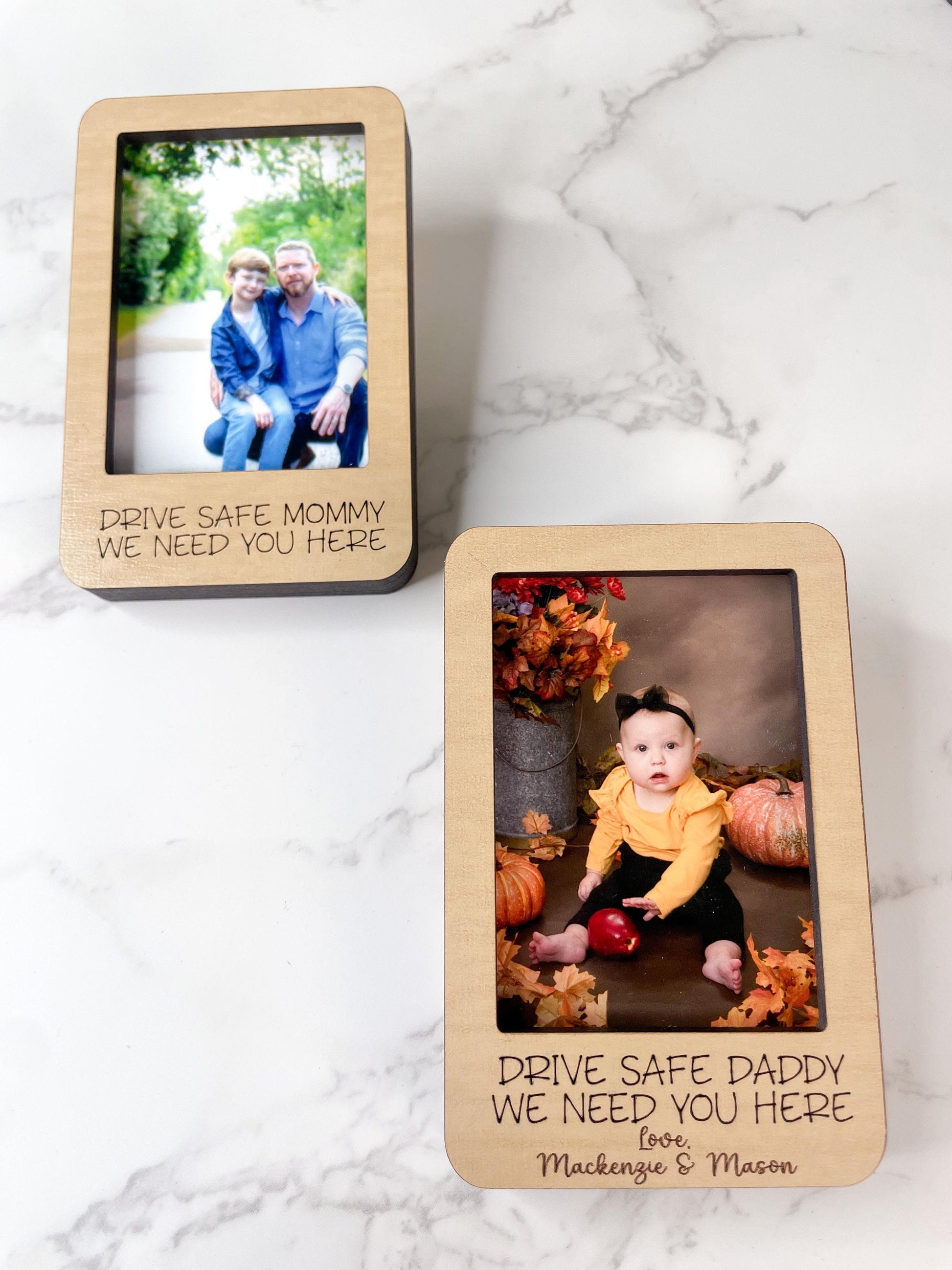 Drive Safe Picture Frame, Car Visor Photo, Visor Picture Frame for Car, Father's Day Gift from Kids, Gift to Dad, Drive Safe Visor Clip