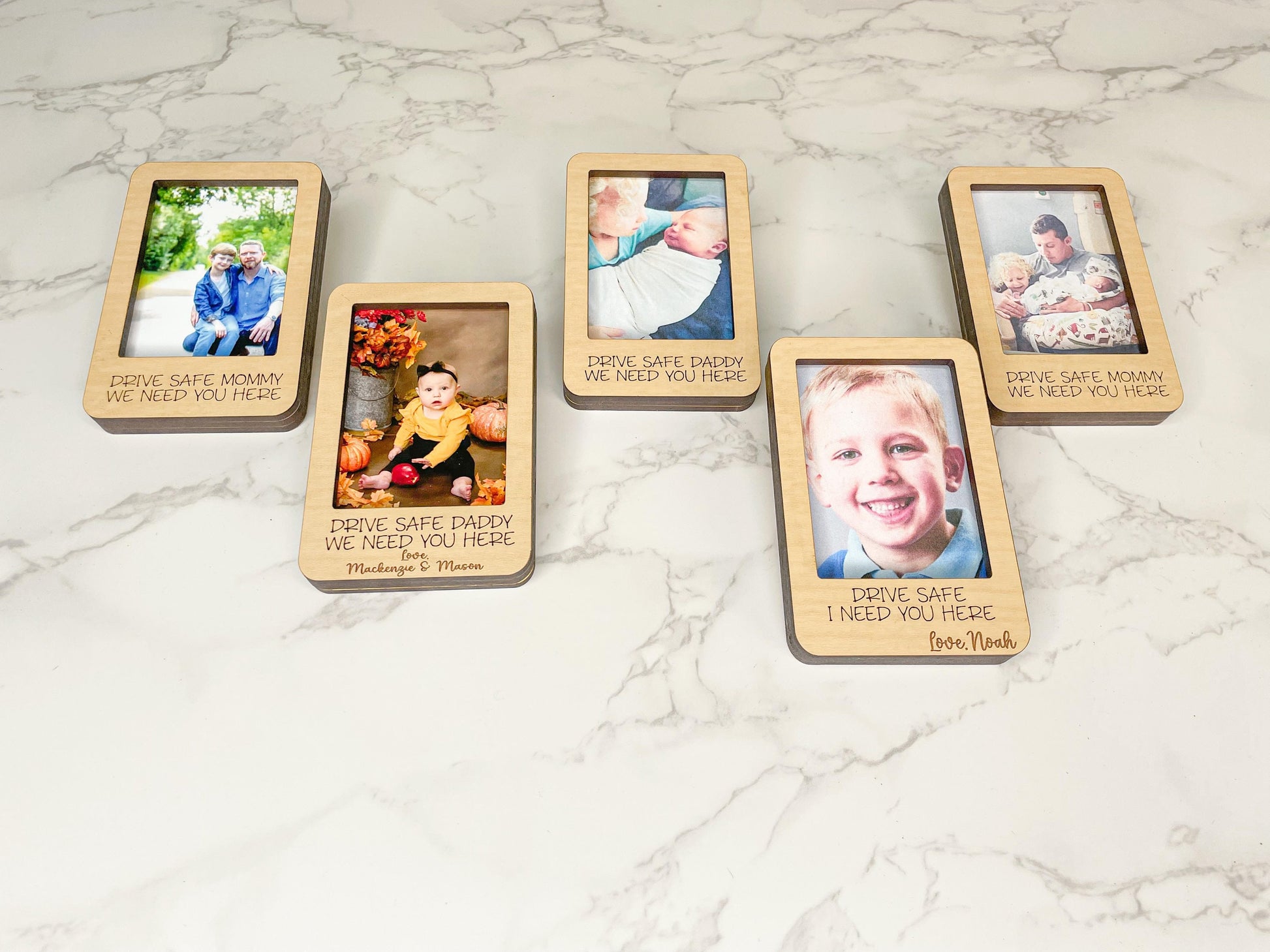 Drive Safe Picture Frame, Car Visor Photo, Visor Picture Frame for Car, Father's Day Gift from Kids, Gift to Dad, Drive Safe Visor Clip