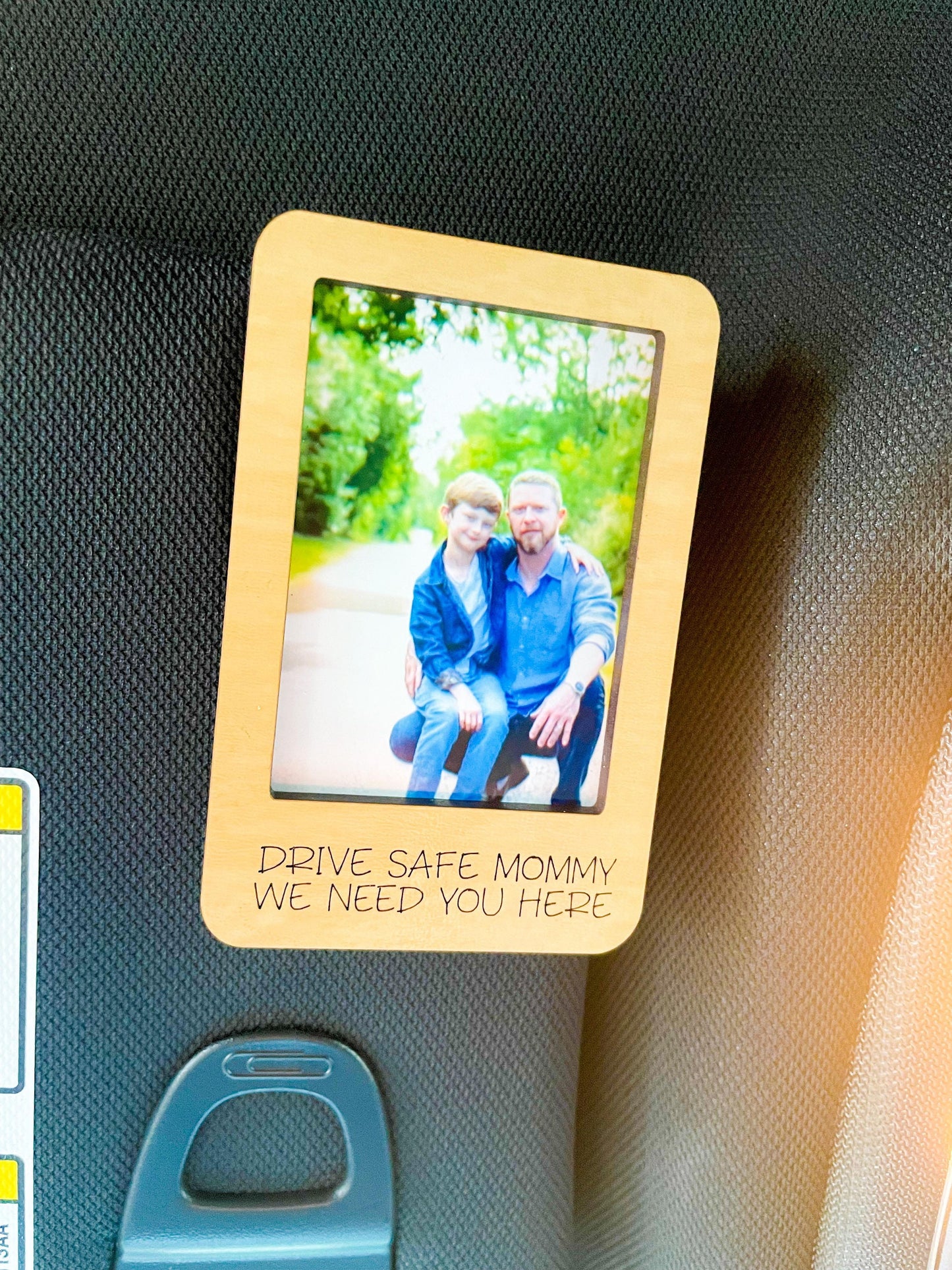 Drive Safe Picture Frame, Car Visor Photo, Visor Picture Frame for Car, Father's Day Gift from Kids, Gift to Dad, Drive Safe Visor Clip