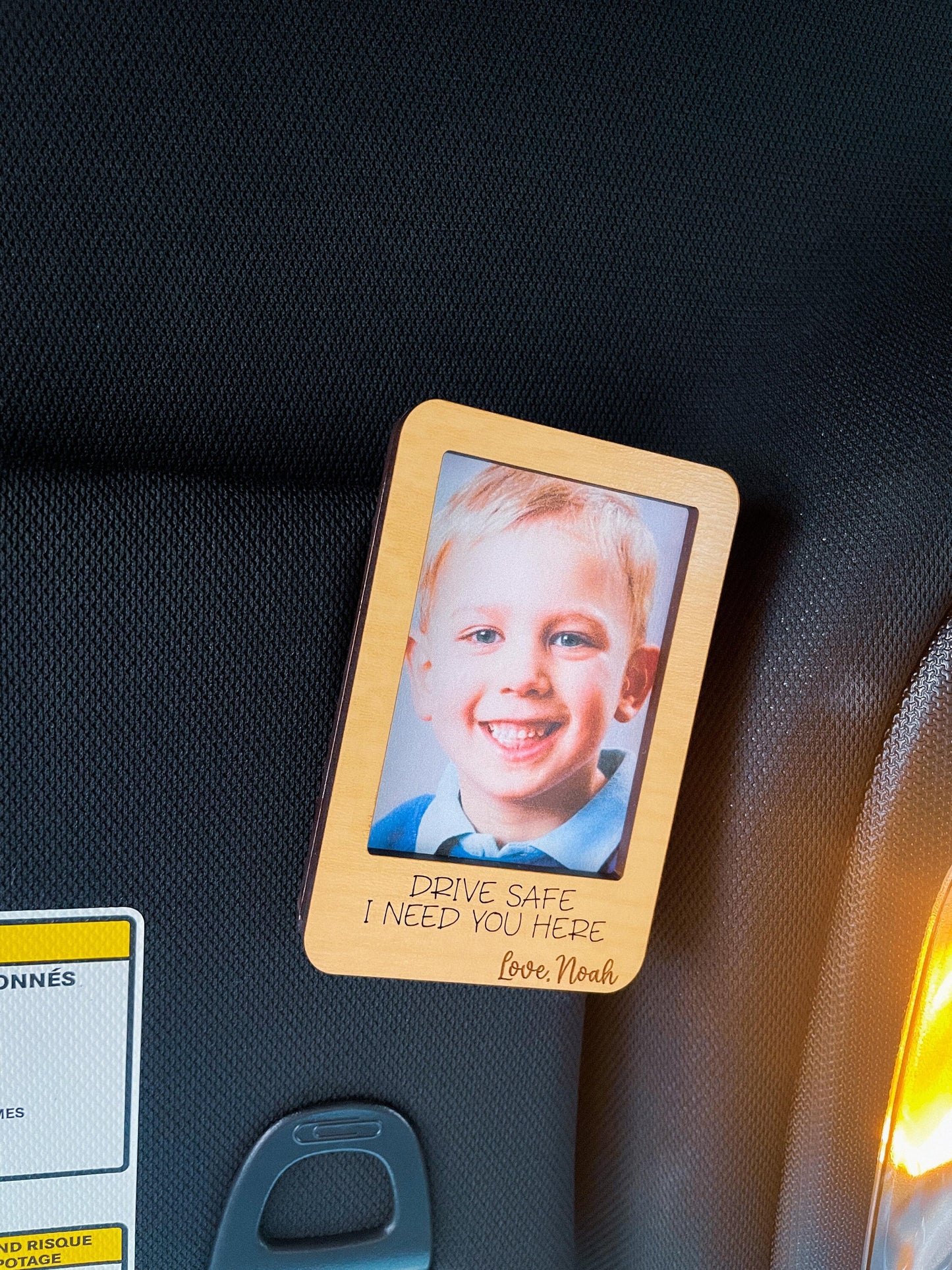 Drive Safe Picture Frame, Car Visor Photo, Visor Picture Frame for Car, Father's Day Gift from Kids, Gift to Dad, Drive Safe Visor Clip