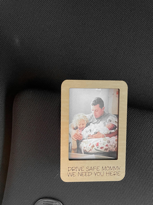 Drive Safe Picture Frame, Car Visor Photo, Visor Picture Frame for Car, Father's Day Gift from Kids, Gift to Dad, Drive Safe Visor Clip