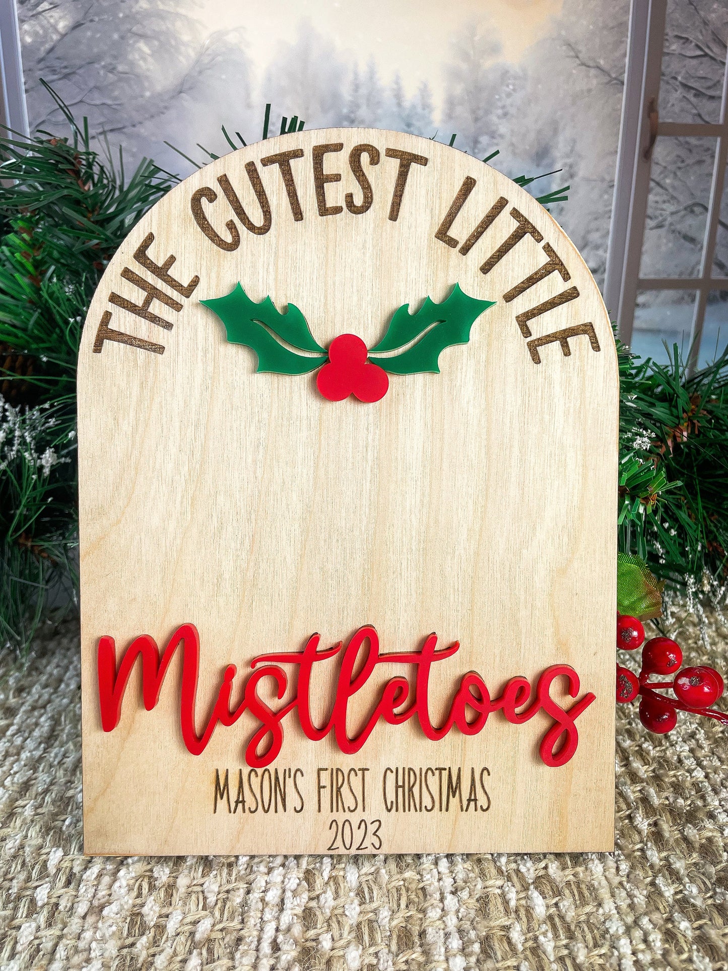 Baby's first christmas, Mistletoes craft, Baby's first christmas, footprint decor, baby's first, mistletoes print sign