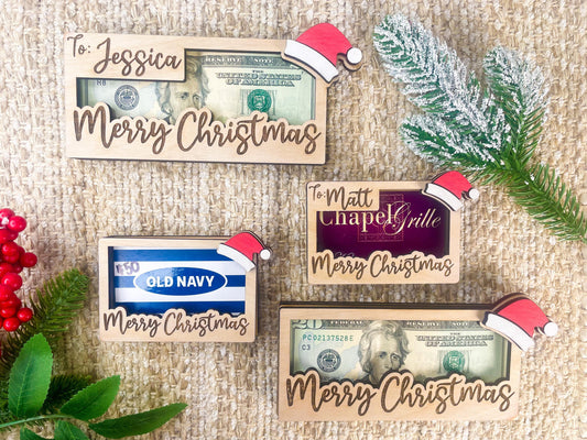 Christmas Money Cash Gift Card Holder