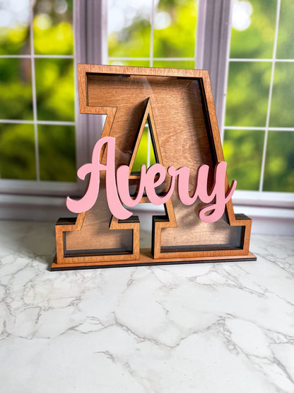 Personalized Name Bank, Custom Piggy Bank, Coin Bank, Kids Piggy Bank, Initial Piggy Bank, Gift for Kids