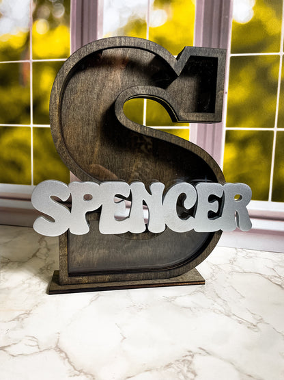 Personalized Name Bank, Custom Piggy Bank, Coin Bank, Kids Piggy Bank, Initial Piggy Bank, Gift for Kids