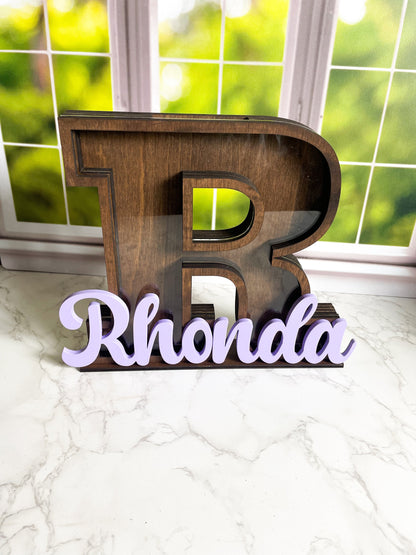 Personalized Name Bank, Custom Piggy Bank, Coin Bank, Kids Piggy Bank, Initial Piggy Bank, Gift for Kids