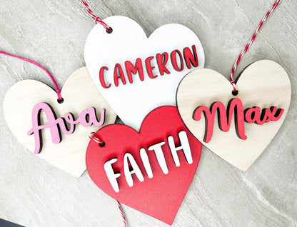 Valentines Day Tag | Valentines Day Basket for kids | Kids Valentines Day Name Tag