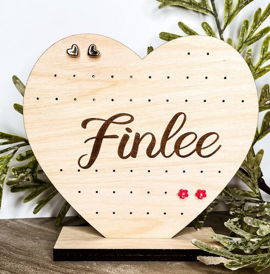 Heart Shaped Earring Stand | Earring Holder | Jewlery Stand | Valentines Day Gift For Girls | Teen Gift