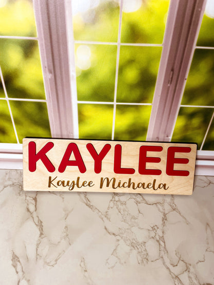 Wooden Name Puzzle, Gift for Kids, Name Puzzles for Toddlers, Montessori Baby Toys, First Birthday Gift, Baby Shower Gift, Easter Basket