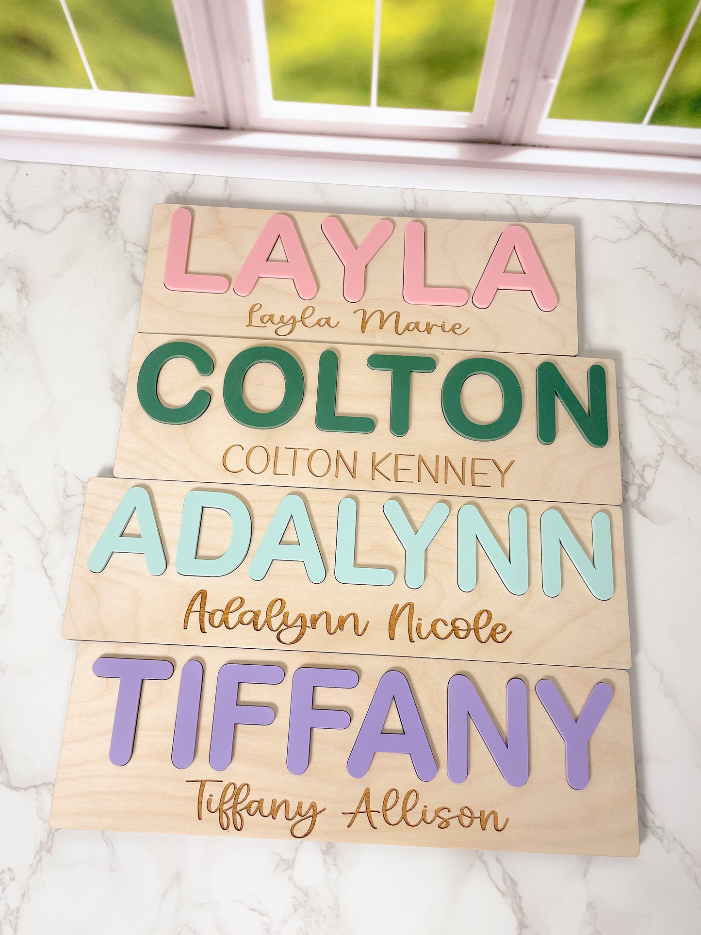 Wooden Name Puzzle, Gift for Kids, Name Puzzles for Toddlers, Montessori Baby Toys, First Birthday Gift, Baby Shower Gift, Easter Basket