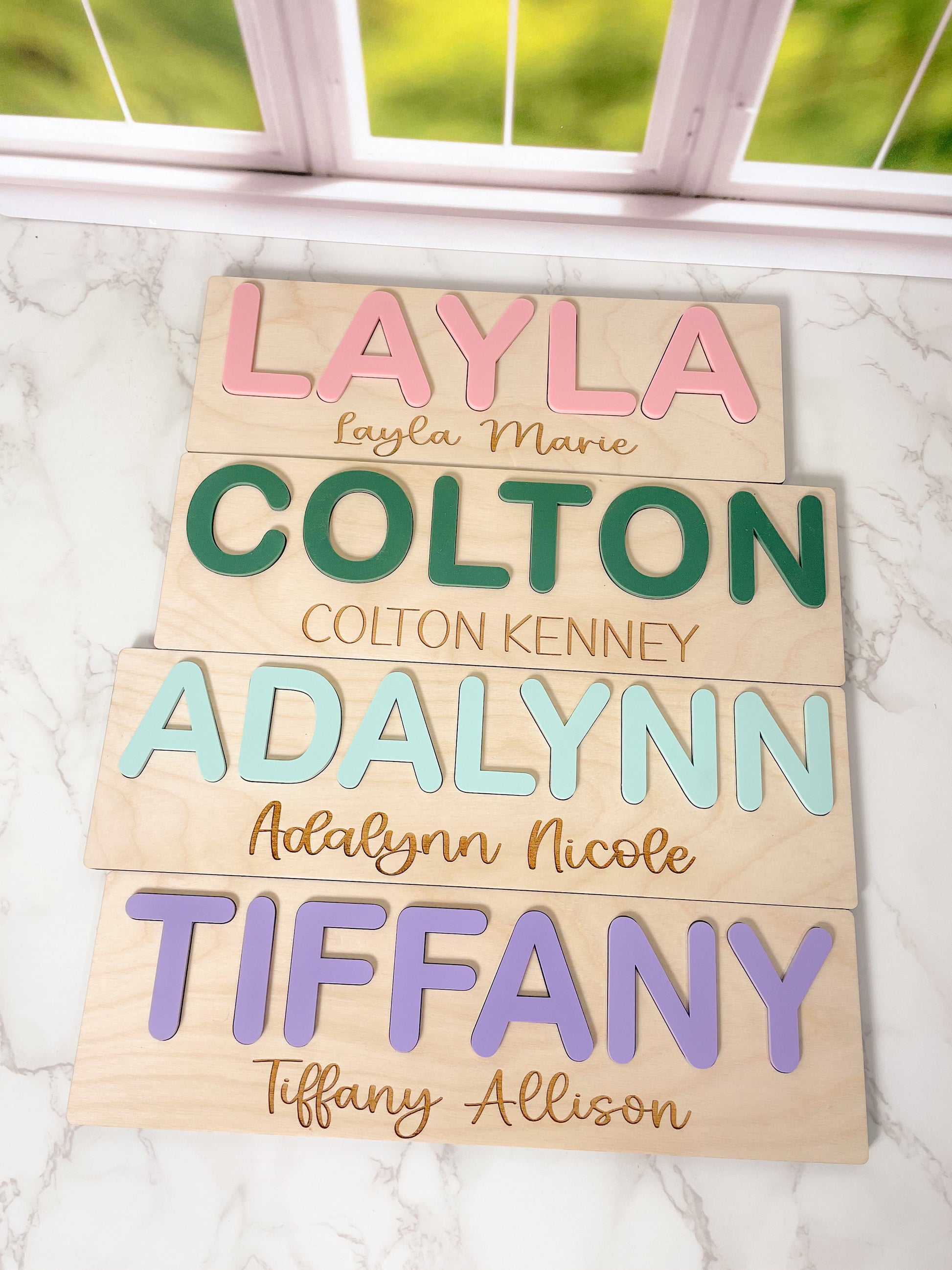 Wooden Name Puzzle, Gift for Kids, Name Puzzles for Toddlers, Montessori Baby Toys, First Birthday Gift, Baby Shower Gift, Easter Basket