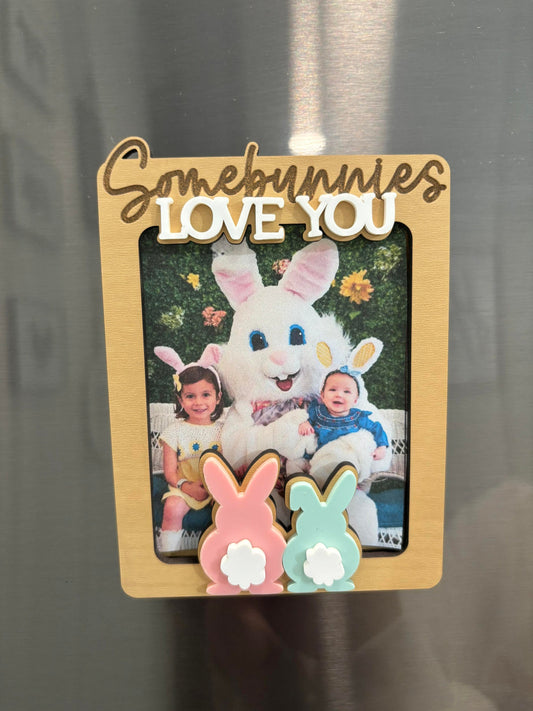 Easter Photo Frame, Easter Frame Magnet, Grandparents Easter Photo, Easter Photo Magnet, Easter Picture Frame