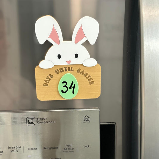 Easter Countdown for Kids, Easter Bunny Magnet Countdown, Easter Countdown, Refrigerator Magnet