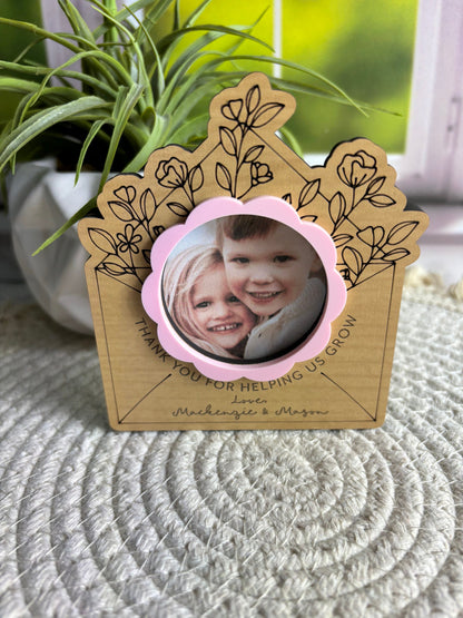 Refrigerator Mother’s Day Photo Magnet, Mother’s Day Gift, Photo Frame, Gift for Mom, Gift for Grandma, Love Letter