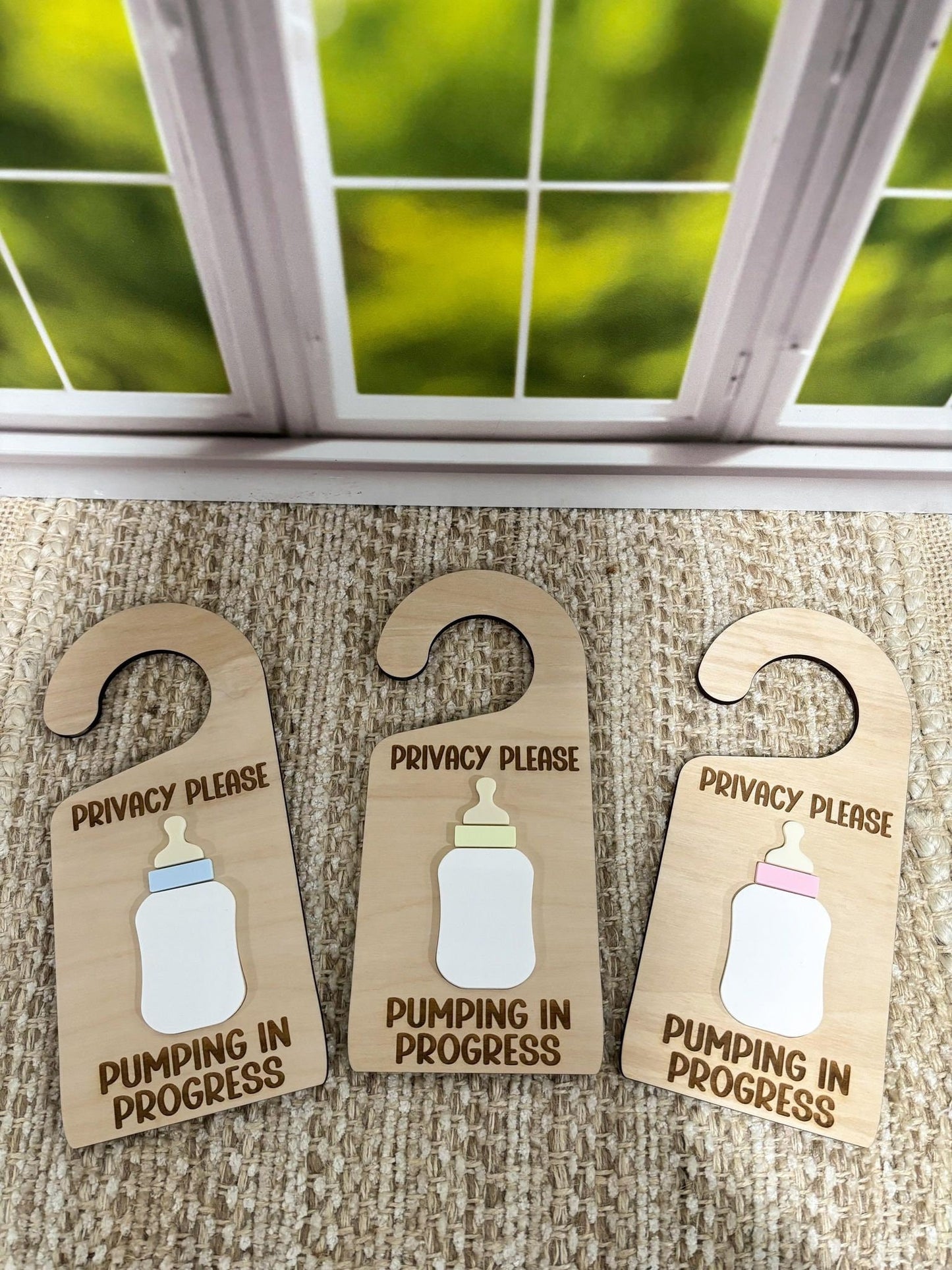 Pumping In Session Door Hanger, Pumping Sign, Nursing Sign, Privacy Door Hanger, Breastfeeding Door Sign, Privacy Please Hanger