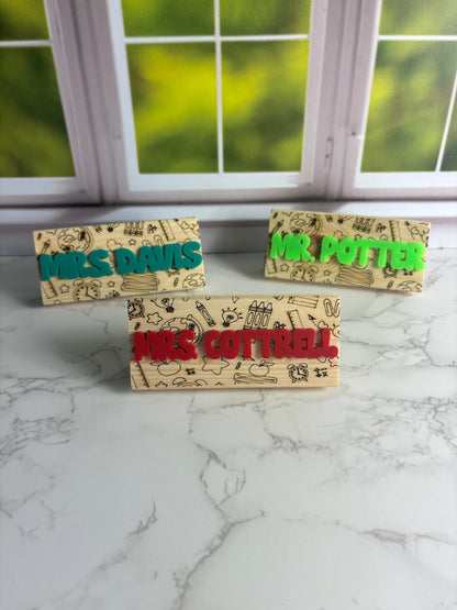 Teacher Appreciation Gift, Dry Eraser for Classroom, Personalized Teacher Gift, Classroom Gift, Blackboard Eraser