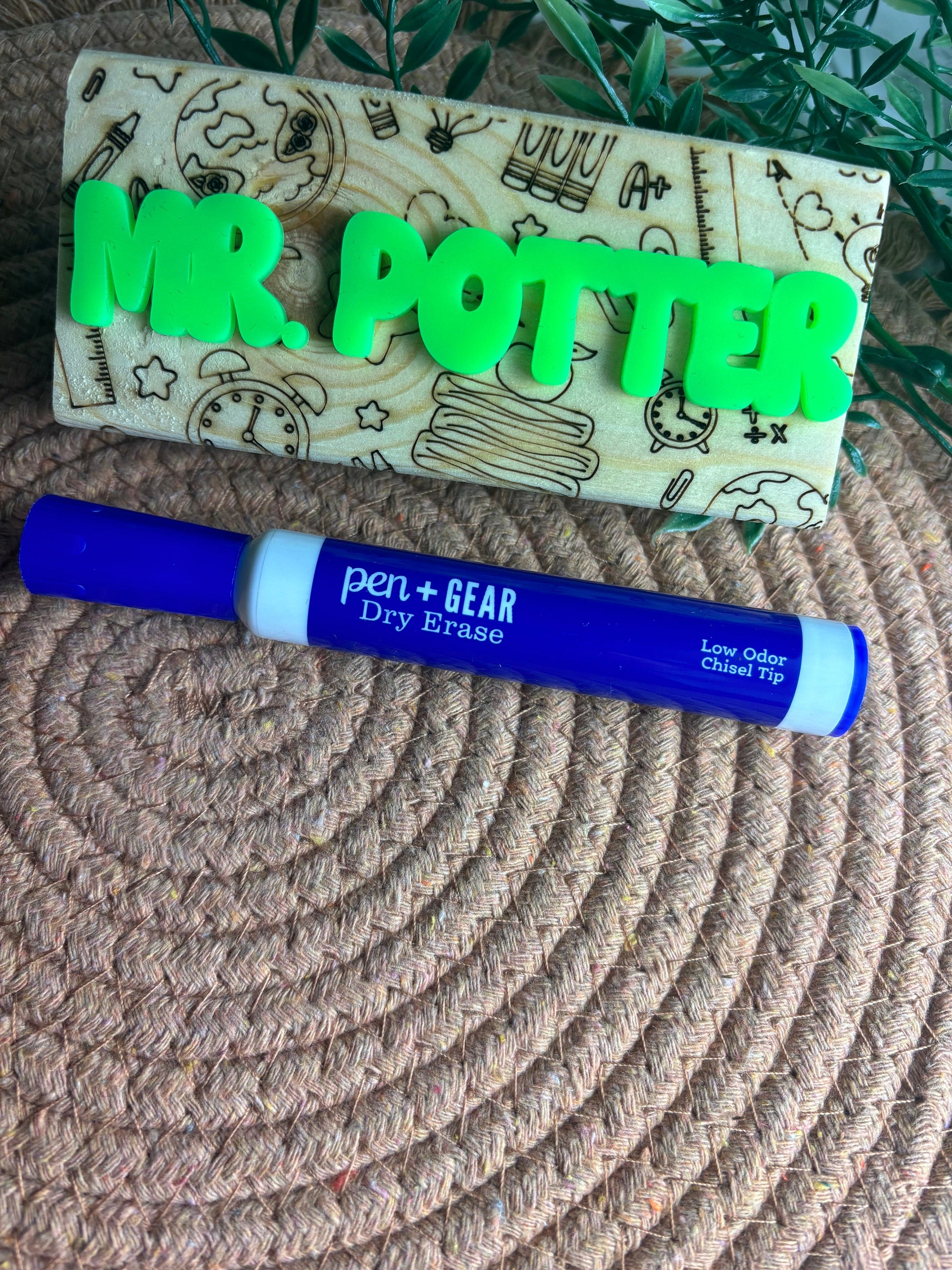 Teacher Appreciation Gift, Dry Eraser for Classroom, Personalized Teacher Gift, Classroom Gift, Blackboard Eraser