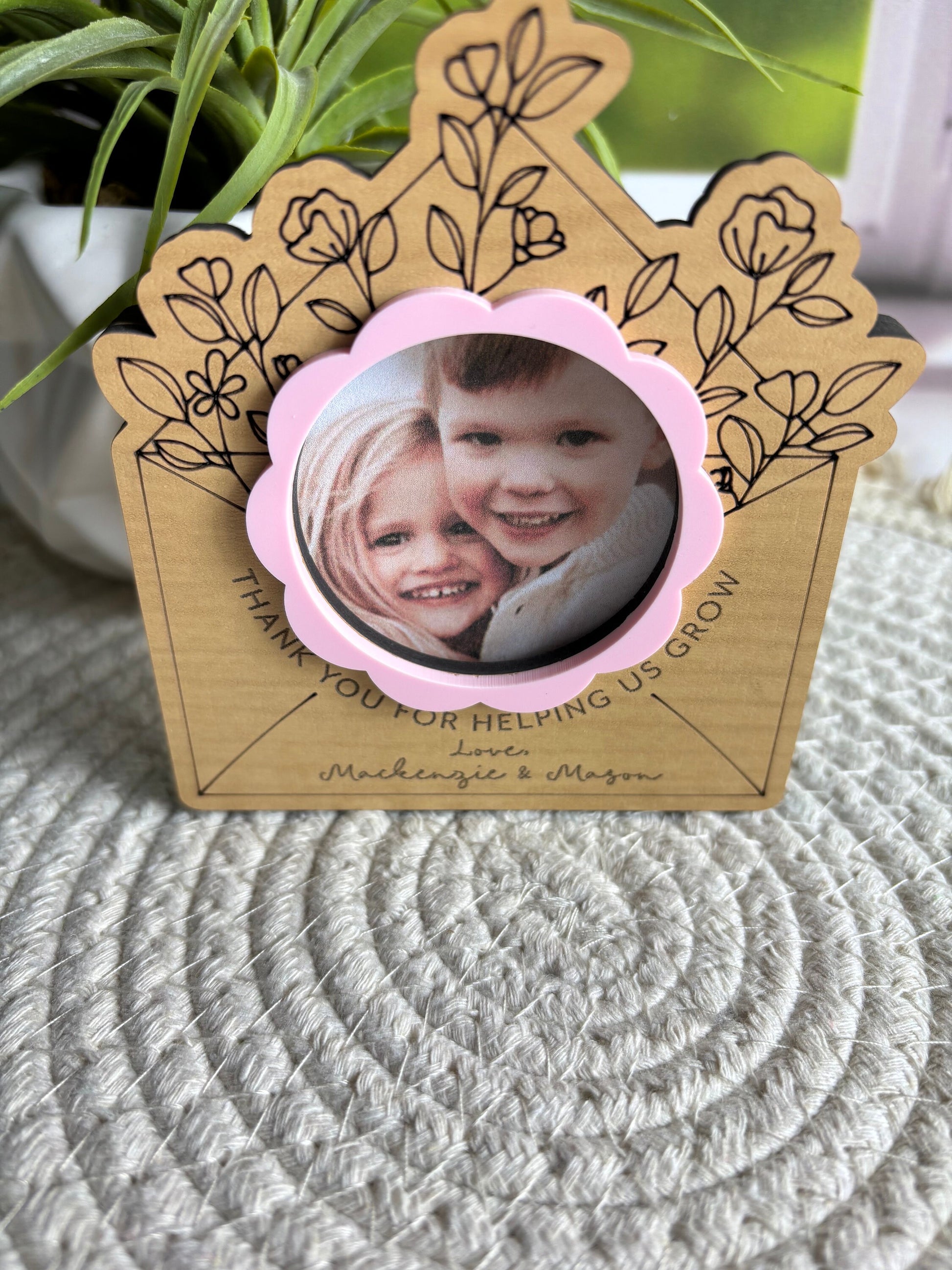 Refrigerator Mother’s Day Photo Magnet, Mother’s Day Gift, Photo Frame, Gift for Mom, Gift for Grandma, Love Letter