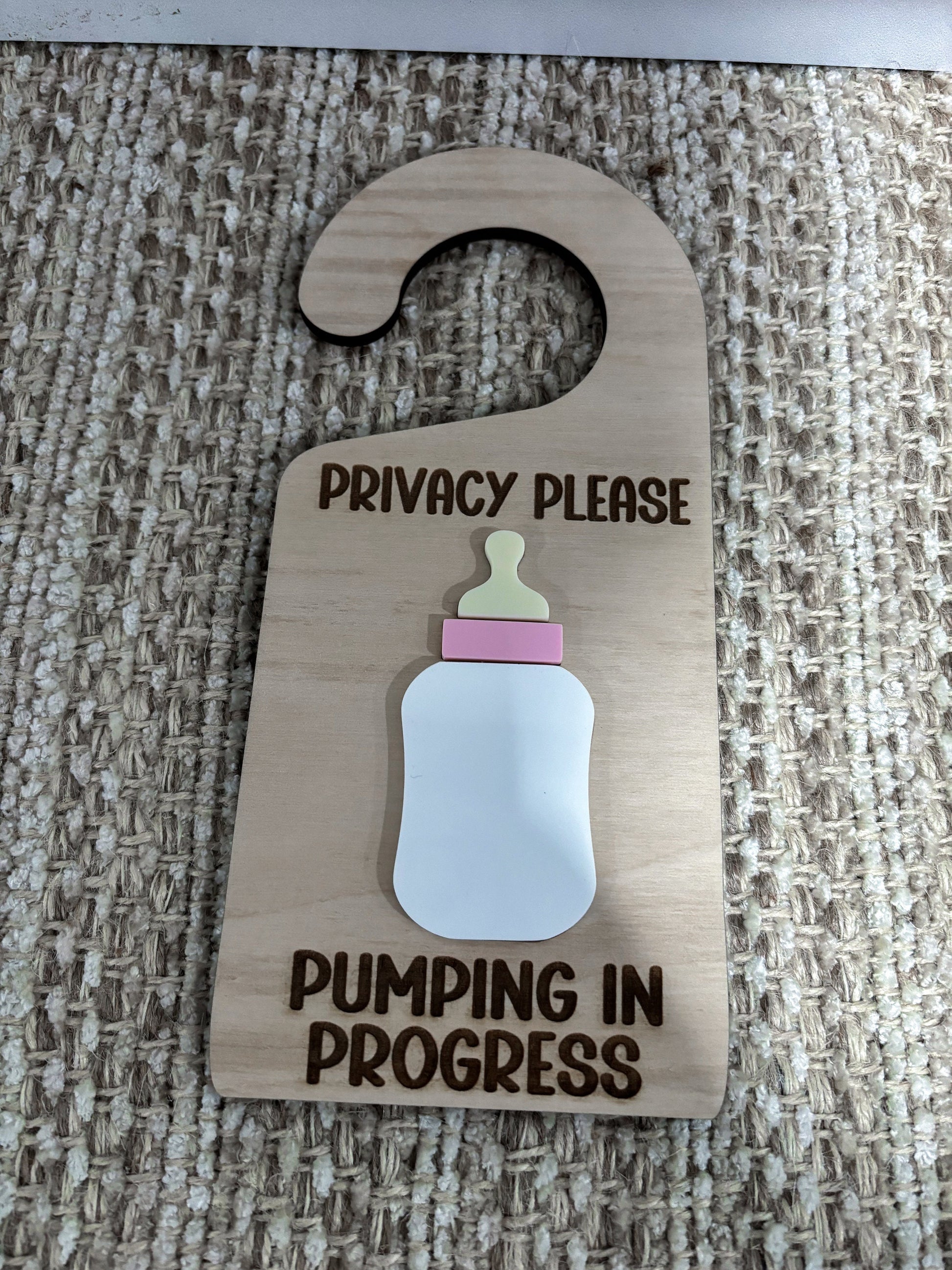 Pumping In Session Door Hanger, Pumping Sign, Nursing Sign, Privacy Door Hanger, Breastfeeding Door Sign, Privacy Please Hanger