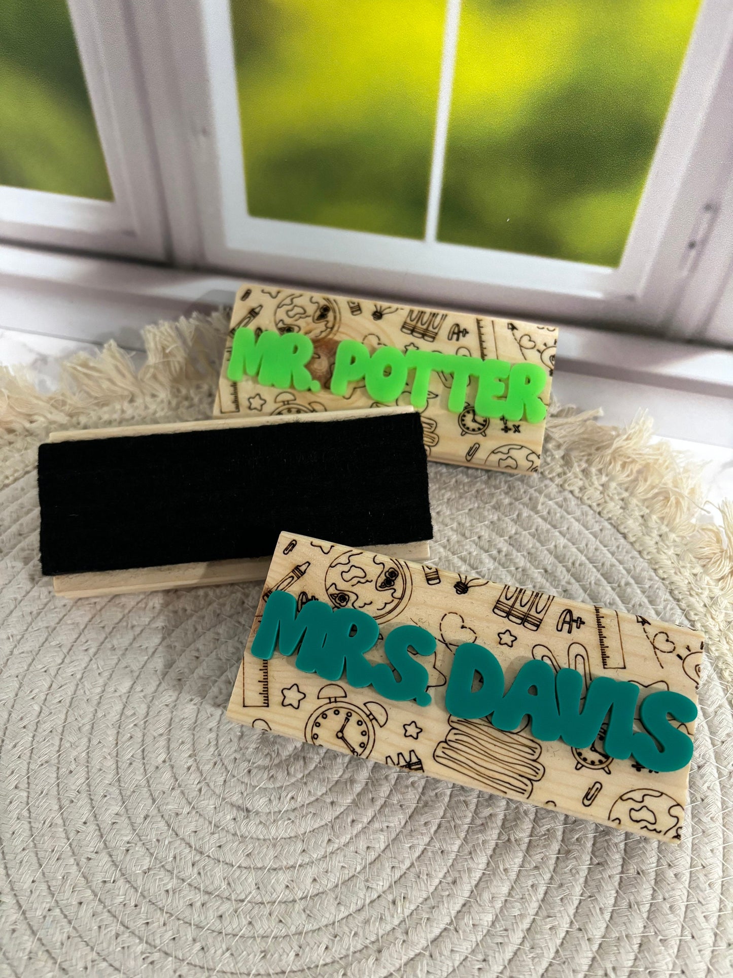 Teacher Appreciation Gift, Dry Eraser for Classroom, Personalized Teacher Gift, Classroom Gift, Blackboard Eraser