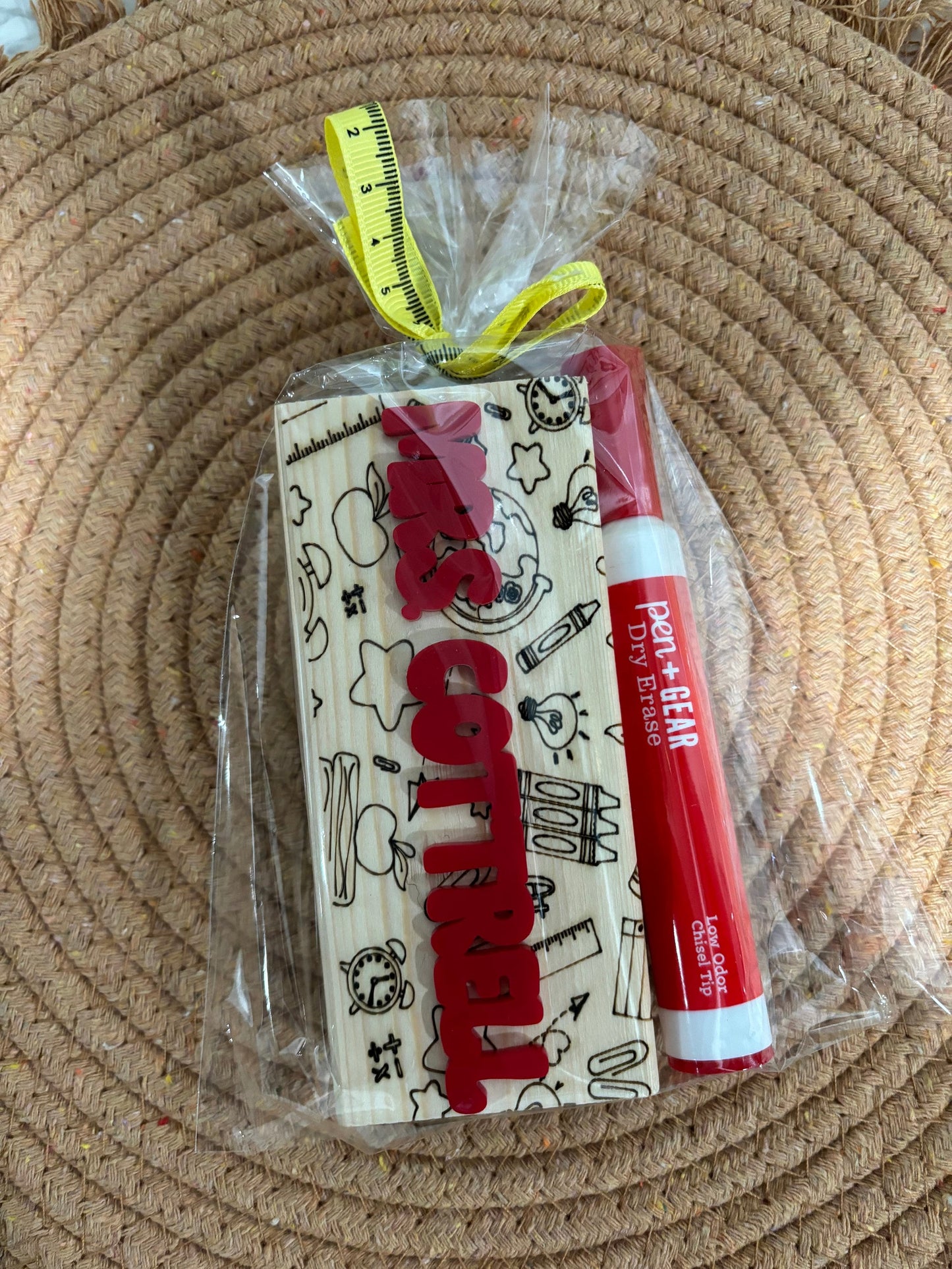 Teacher Appreciation Gift, Dry Eraser for Classroom, Personalized Teacher Gift, Classroom Gift, Blackboard Eraser