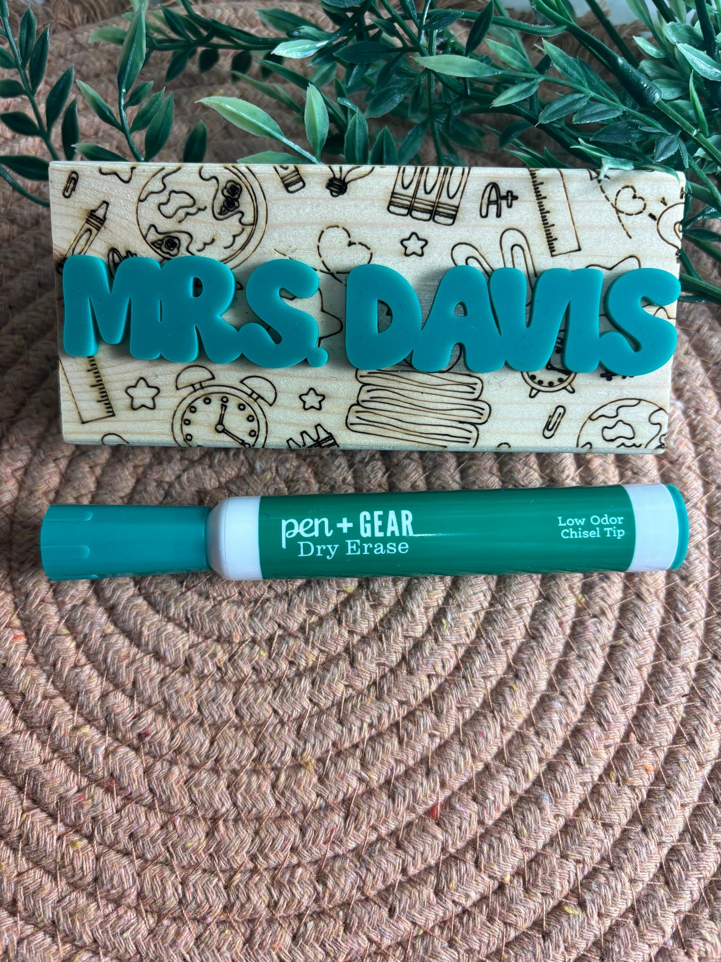 Teacher Appreciation Gift, Dry Eraser for Classroom, Personalized Teacher Gift, Classroom Gift, Blackboard Eraser