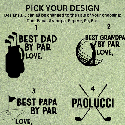 Golf Tee Holder For Golf Bag, Gift For Dad, Leather Golf Bag Tag, Golf Theme Gift, Golfing Fathers Day Gift, Golf Lover Gift, Tee Holder