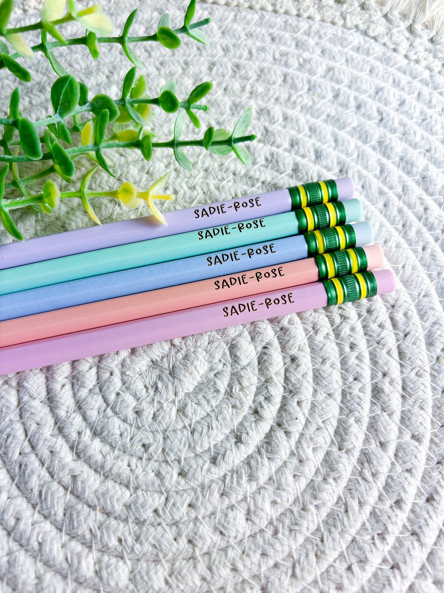 Back to School Pencils, Personalized School Pencils, Engraved Pencils for School, #2 Pencil Set, Children's Pencils, Back To School Supplies