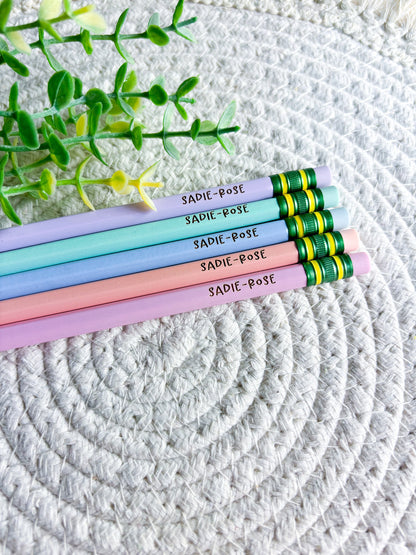 Back to School Pencils, Personalized School Pencils, Engraved Pencils for School, #2 Pencil Set, Children's Pencils, Back To School Supplies