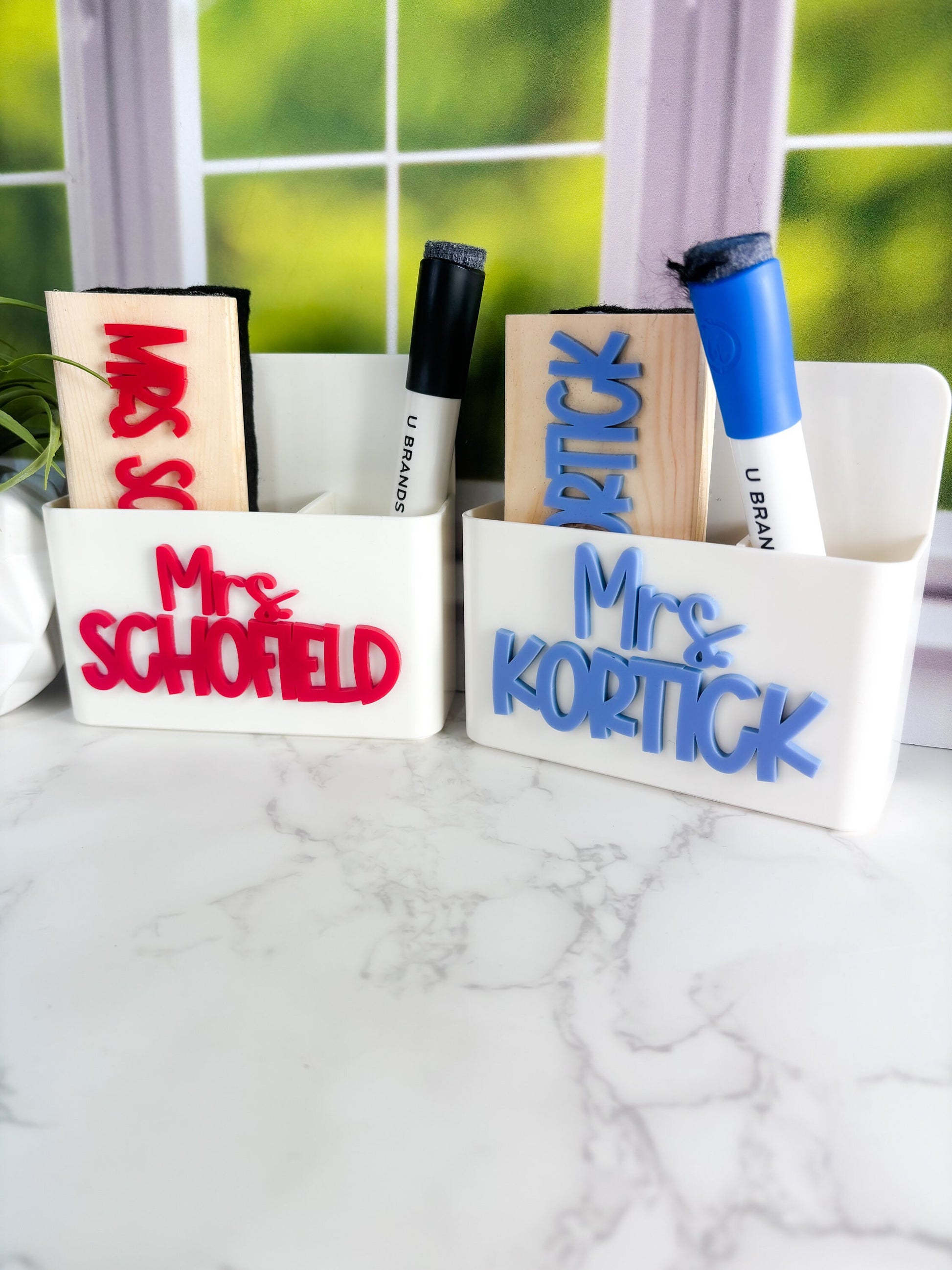 Dry Erase Holder, Magnetic Dry Erase Holder, Whiteboard organizer for dry eraser and marker set, Classroom Organizer, Blackboard Organizer