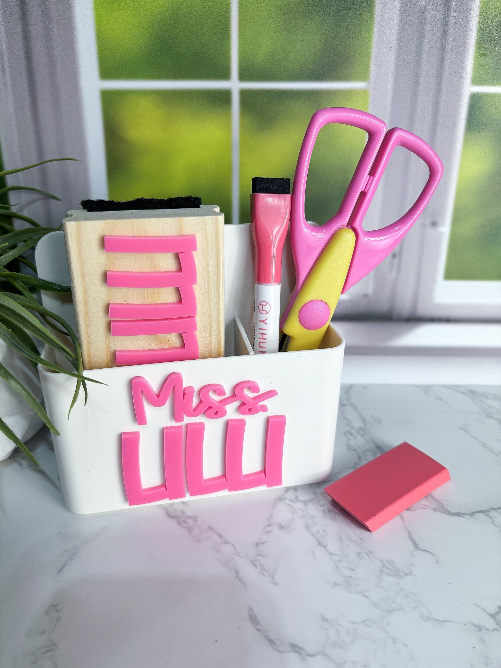 Dry Erase Holder, Magnetic Dry Erase Holder, Whiteboard organizer for dry eraser and marker set, Classroom Organizer, Blackboard Organizer