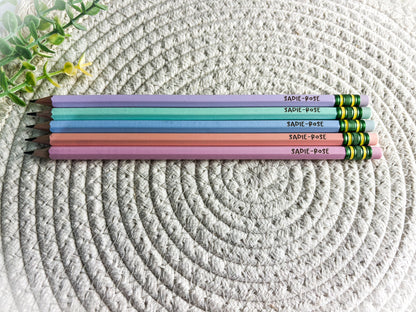 Back to School Pencils, Personalized School Pencils, Engraved Pencils for School, #2 Pencil Set, Children's Pencils, Back To School Supplies