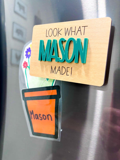 Kids Artwork Magnet Holder